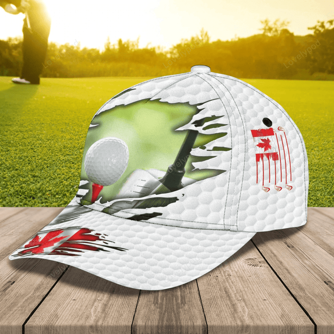 FUNSTUFFPRIT Customized Womens Golf Cap, Baseball Golf Cap, Classic Golf Cap For Girl, Best Gift To Golf Lover