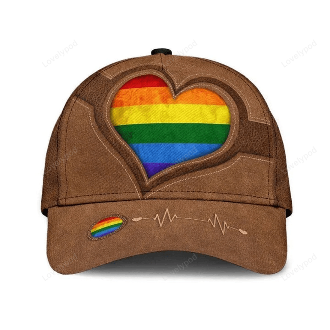 FUNSTUFFPRIT Love Is Never Wrong Lgbt Printing Baseball Cap Hat, Gay Basebal Cap, Lesbian Hat