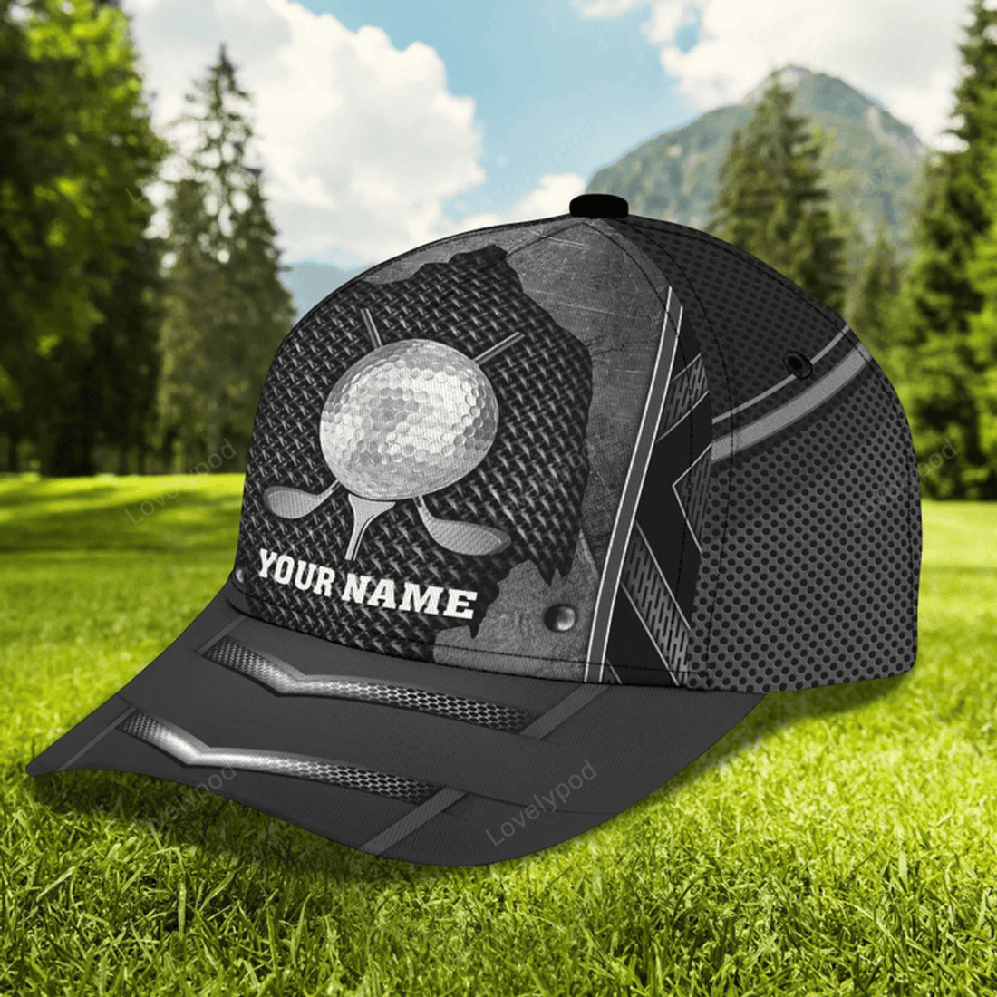FUNSTUFFPRIT Custom With Name Man Gofler Cap, Baseball Cap For Man, Birthday Present To Golf Lover