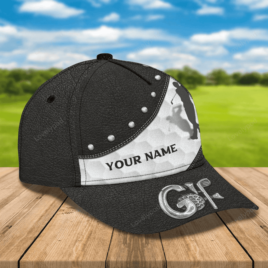 FUNSTUFFPRIT Personalized Baseball Cap For Golf Men, Classic Golf Cap, Baseball Golfer Hat, Golf Man Hats