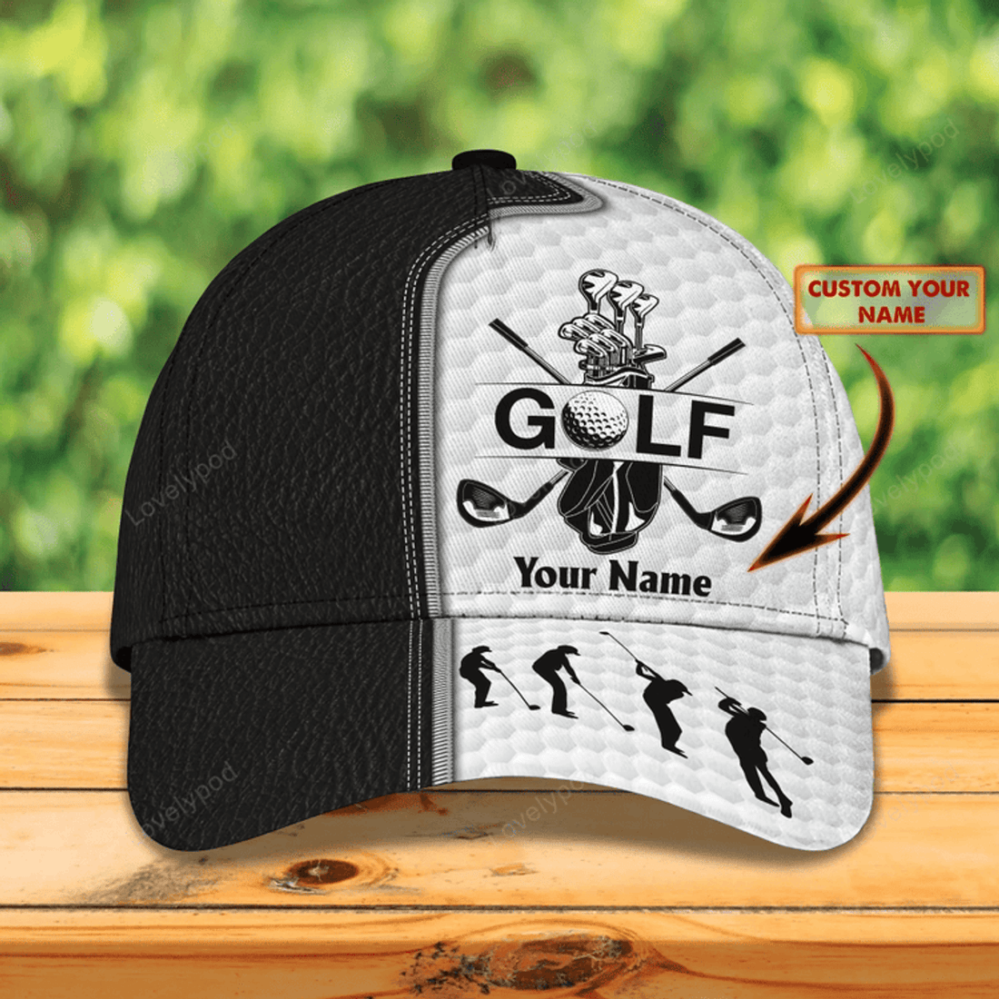 FUNSTUFFPRIT Customized Golf Hats For Men, Golf Hat Mens, Baseball Golf Cap, Gift For Golf Man