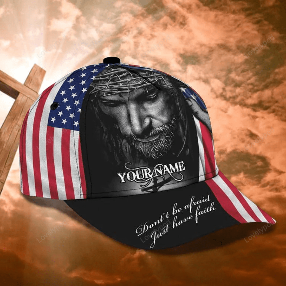FUNSTUFFPRINT Personalized Jesus Save of My Life Cap, Jesus Cap for Christian Who believe in Jesus