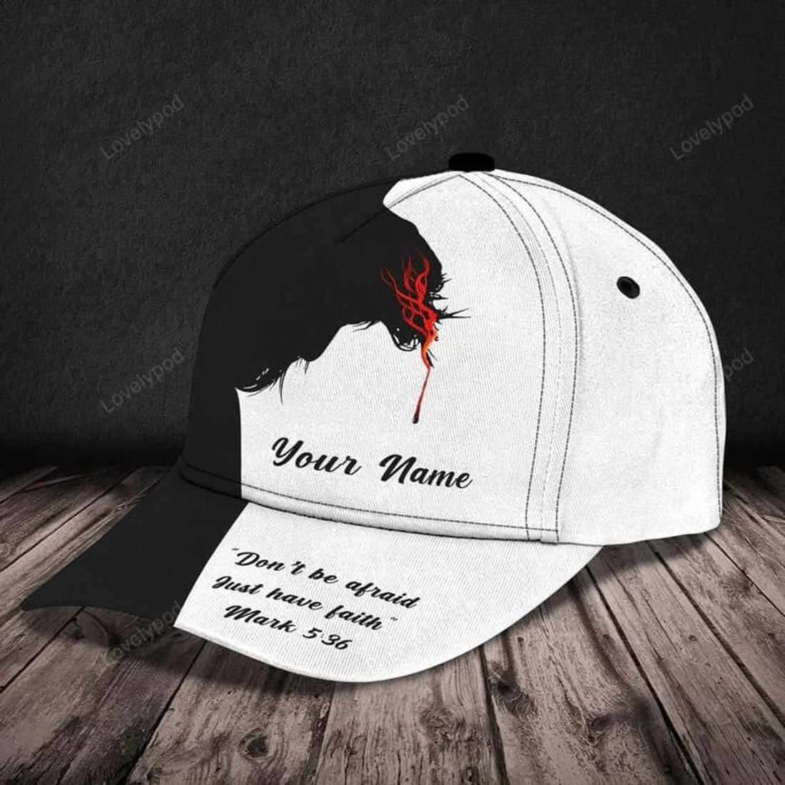 FUNSTUFFPRINT Personalized Jesus Save of My Life Cap, Jesus Cap for Christian Who believe in Jesus
