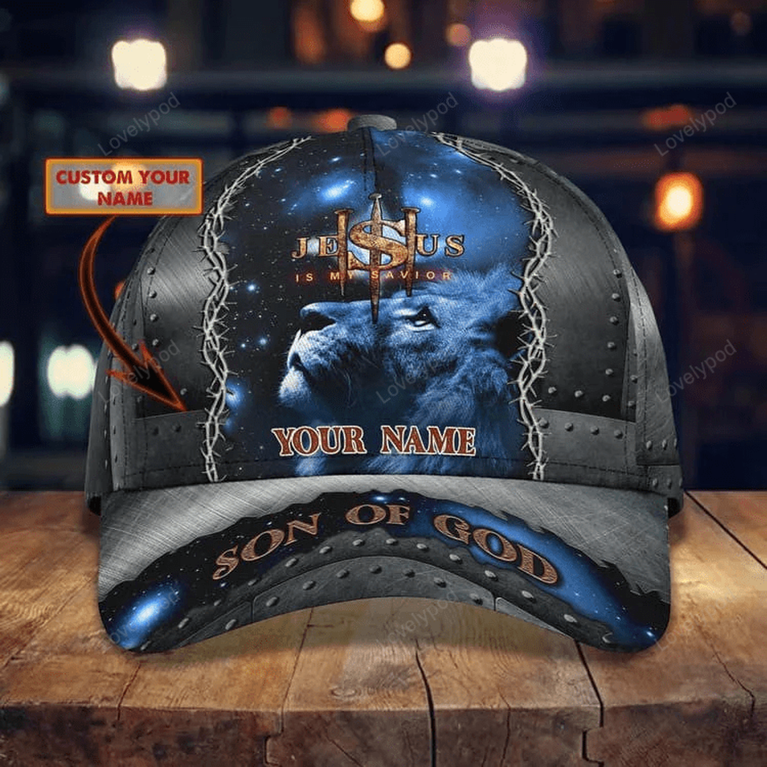 FUNSTUFFPRINT Personalized Jesus Save of My Life Cap, Jesus Cap for Christian Who believe in Jesus