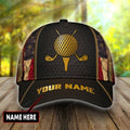 FUNSTUFFPRINT Personalized name Golf Classic Cap, Golf player cap hat for men and women
