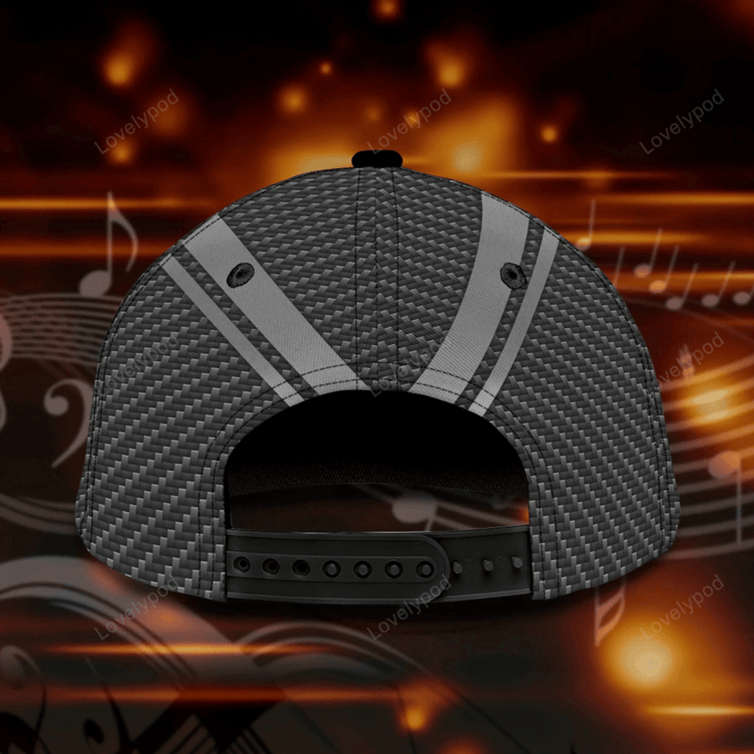 FUNSTUFFPRIT Personalized Classic 3D Guitar Cap, Love Guitar, Baseball Cap For Guitar Man, Gift For Guitar Lover
