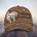 FUNSTUFFPRINT Customized Vintage Elephant Cap for Man who love Elephant Hat for Husband