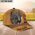 FUNSTUFFPRINT Yak Cattle Custom Name Cap, Cattle Hat, Farm Baseball Hat, Cap Hat For Farmer Farm Lover