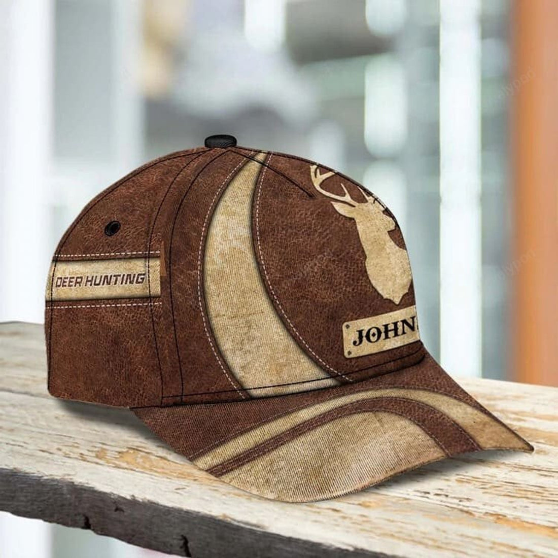 FUNSTUFFPRINT Customized Vintage Deer Classic Cap for Husband, Deer 3D Cap for Son Deer Hunting Hat Cap