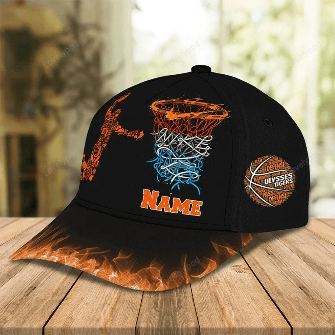 FUNSTUFFPRINT Personalized Basketball Cap, Basketball Coach Cap, Basketball Hat for Him, Basketball Son Gift Birthday