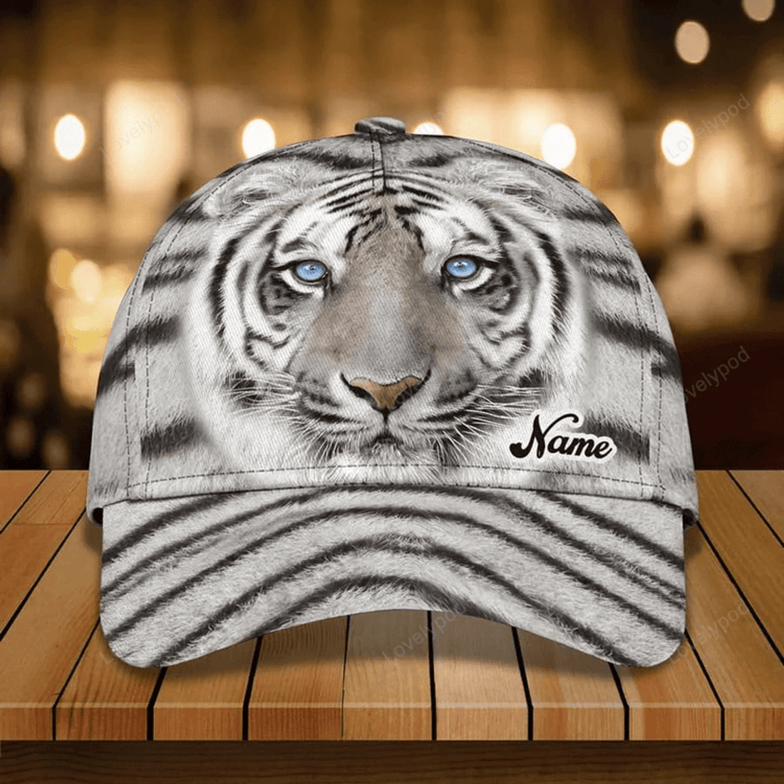 FUNSTUFFPRINT King of the Jungle 3D Classic Cap for Tiger Lovers