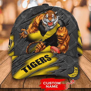 FUNSTUFFPRINT Personalized Richmond Tigers Football Club 3D Cap for Players, Custom Name Richmond Tigers Hat