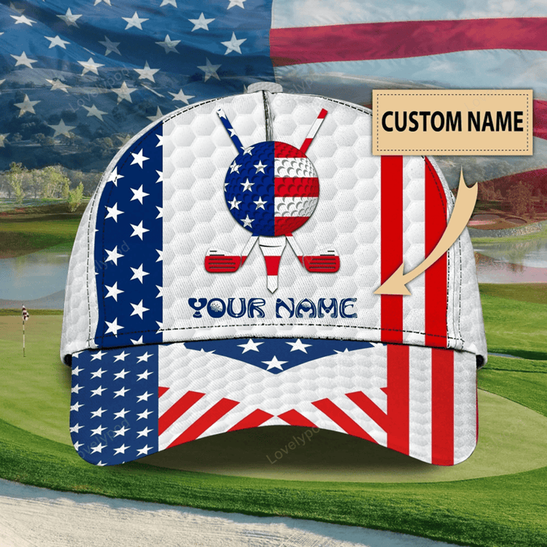 FUNSTUFFPRIT Custom Baseball Cap For Men Golfers, Classic Golf Cap For Mens, Man Golfs Hat, Gift For Golf Lovers