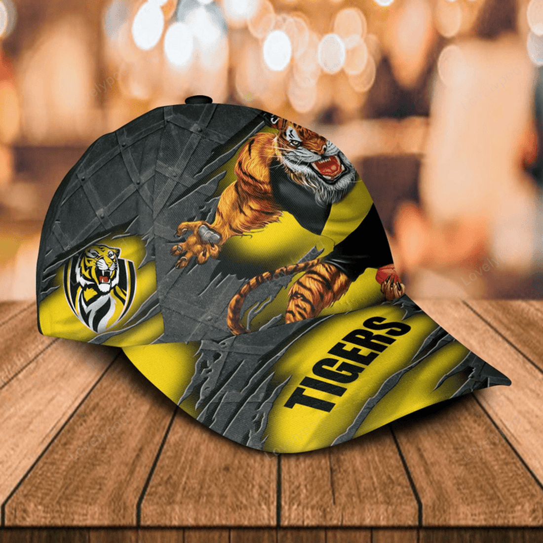 FUNSTUFFPRINT Personalized Richmond Tigers Football Club 3D Cap for Players, Custom Name Richmond Tigers Hat