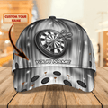 FUNSTUFFPRIT Personalized Baseball 3D Dart Cap, Let's Play Dart Cap Hat, Darter Cap Hat Summer Travel, Gift To Dart Lovers