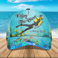 FUNSTUFFPRINT Personalized Scuba Diving 3D Baseball Cap, Suba Diving Hat for Husband & Dad