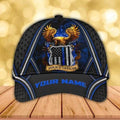 FUNSTUFFPRINT Personalized Police Badge Cap, Police Officer Hat for Police Birthday Gift 3D Baseball Cap