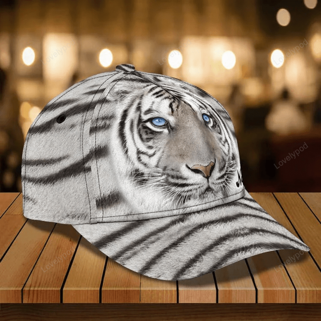 FUNSTUFFPRINT King of the Jungle 3D Classic Cap for Tiger Lovers