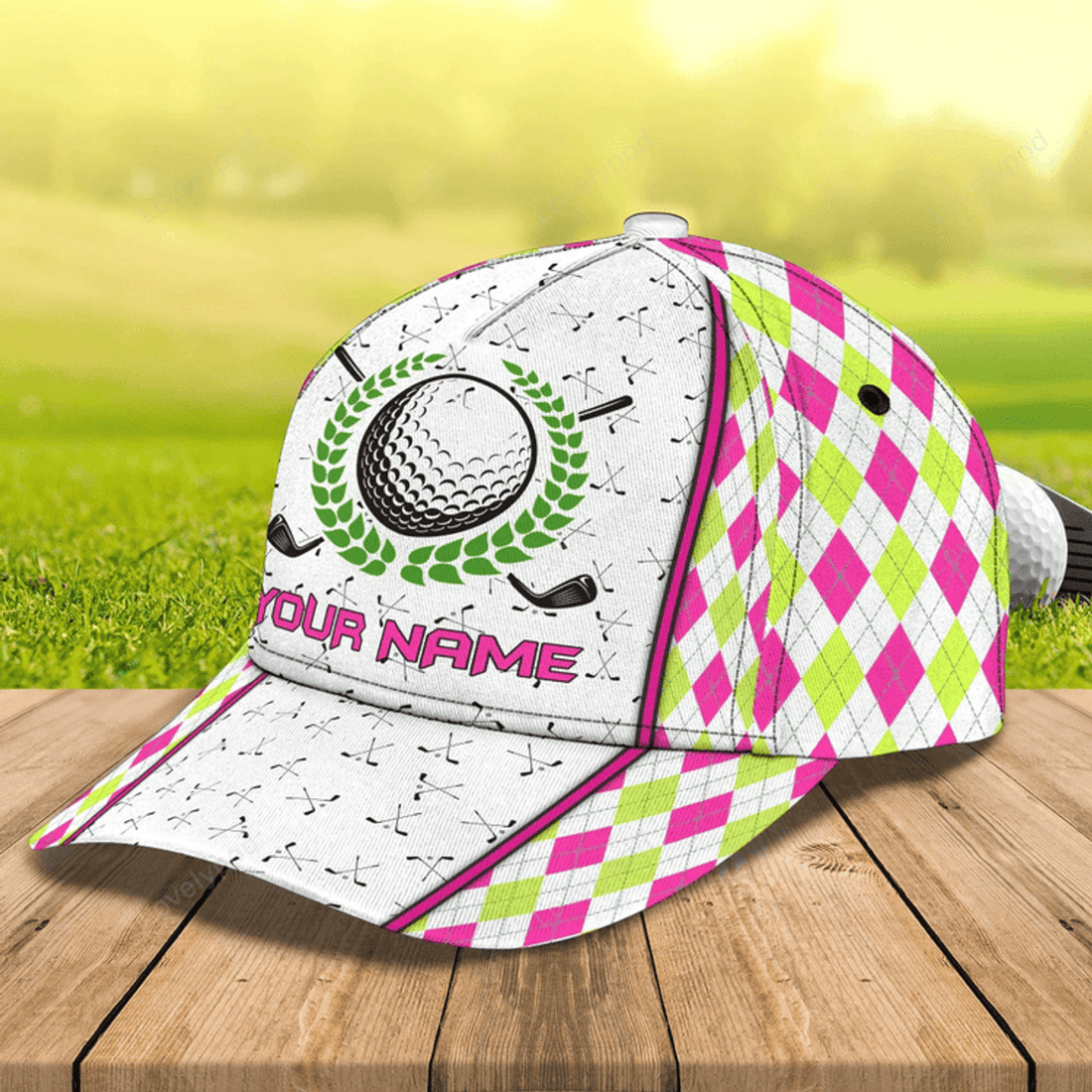 FUNSTUFFPRIT Personalized Baseball Golf Cap For Women, Golfer Cap For Woman, Birthday Golfer Gifts, Woman Golf Cap