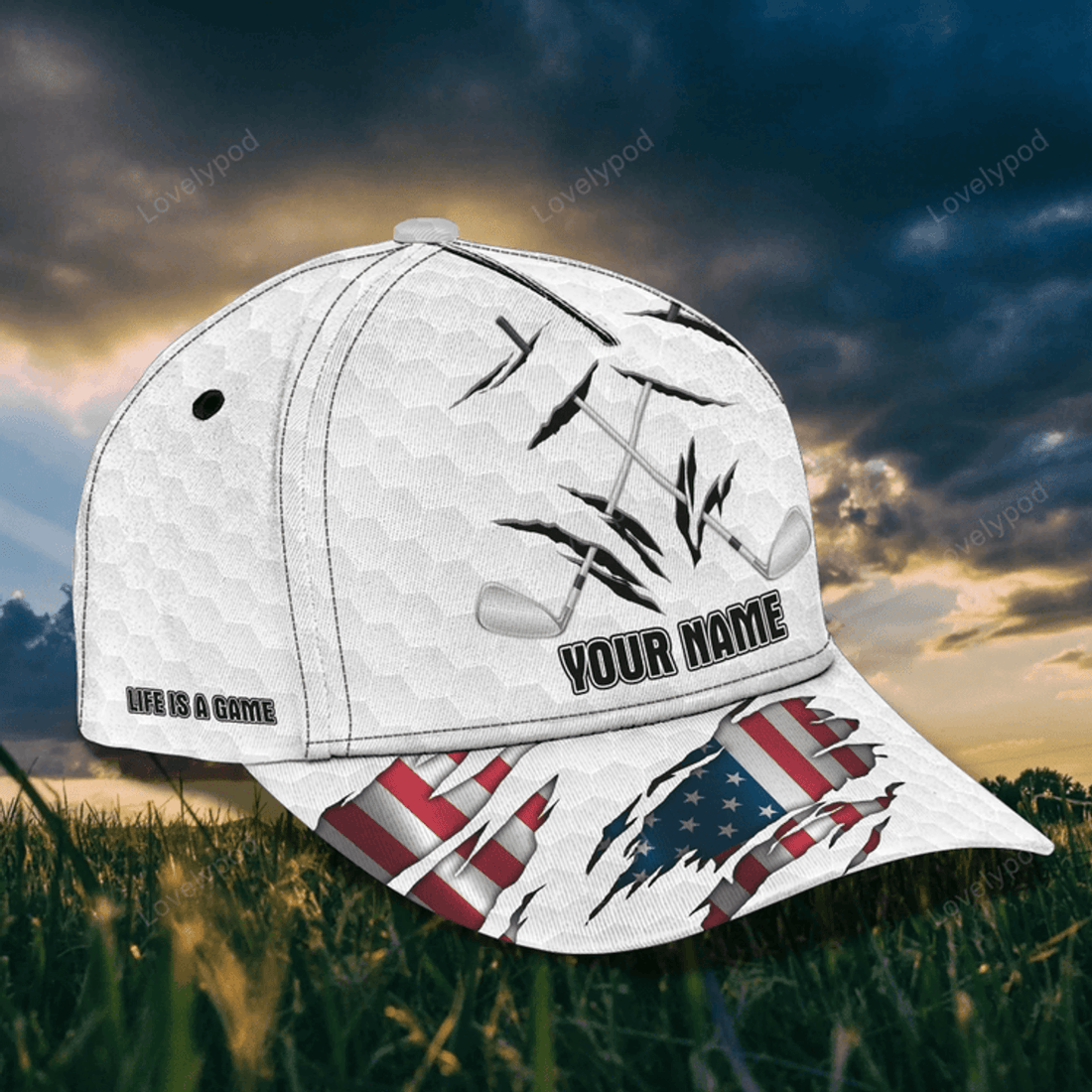 FUNSTUFFPRIT Customized Womens Golf Cap, Baseball Golf Cap, Classic Golf Cap For Girl, Best Gift To Golf Lover