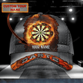 FUNSTUFFPRIT Personalized 3D All Over Print Baseball Cap For Dart Lovers, Darting Classic Cap Hat, Dart Cap