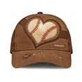 FUNSTUFFPRINT Customized Baseball Classic Cap for Friends, Glove and Baseball 3D Hat for Baseball Players
