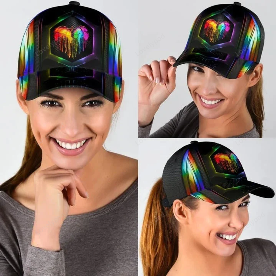 FUNSTUFFPRIT 3D Baseball Cap For Gay Man, Couple Lesbian Pride Accessories, I Don't Need Anyone's Approval Baseball Cap Hat