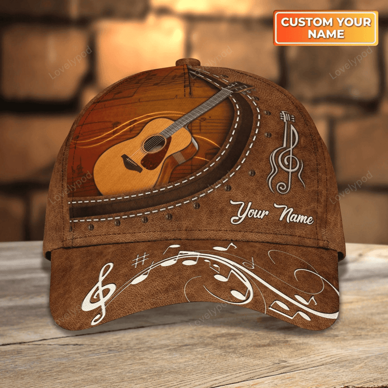 FUNSTUFFPRIT Custom Name Baseball Guitar Cap Hat, I Play Guitar And I Forget Things 3D Cap For Musican Guitarist Cap