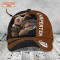 FUNSTUFFPRINT Customized Carpenter Hat for Dad's Birth's Day Gift, Carpenter 3D Cap All Over Printed