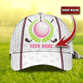 FUNSTUFFPRIT Customized White Green Golf Cap Hat For Girl, Queen Of The Green Cap Golfer Gift, Golfer Gifts