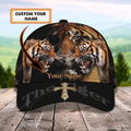 FUNSTUFFPRINT King of the Jungle 3D Classic Cap for Tiger Lovers