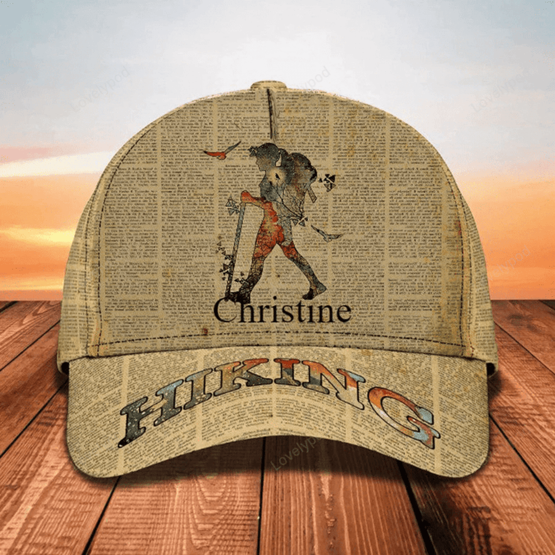 FUNSTUFFPRINT Personalized Hiking 3D Cap for Boy, Forest Pattern Hiking Hat for Boyfriend Birthday