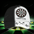 FUNSTUFFPRIT Customized With Name 3D Dart Caps, Dart Lover Gifts, Dart Hat Dart Cap For Dart Players