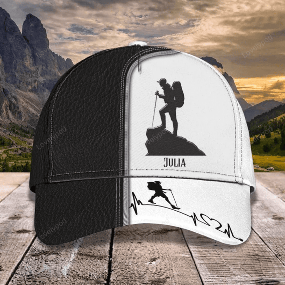 FUNSTUFFPRINT Personalized Hiking 3D Cap for Boy, Forest Pattern Hiking Hat for Boyfriend Birthday