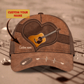 FUNSTUFFPRIT Customized Guitar Classic Baseball 3D Cap For Guitarist, Lord Of The String All Over Print Guitar Cap Hat