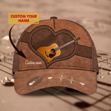 FUNSTUFFPRIT Customized Guitar Classic Baseball 3D Cap For Guitarist, Lord Of The String All Over Print Guitar Cap Hat