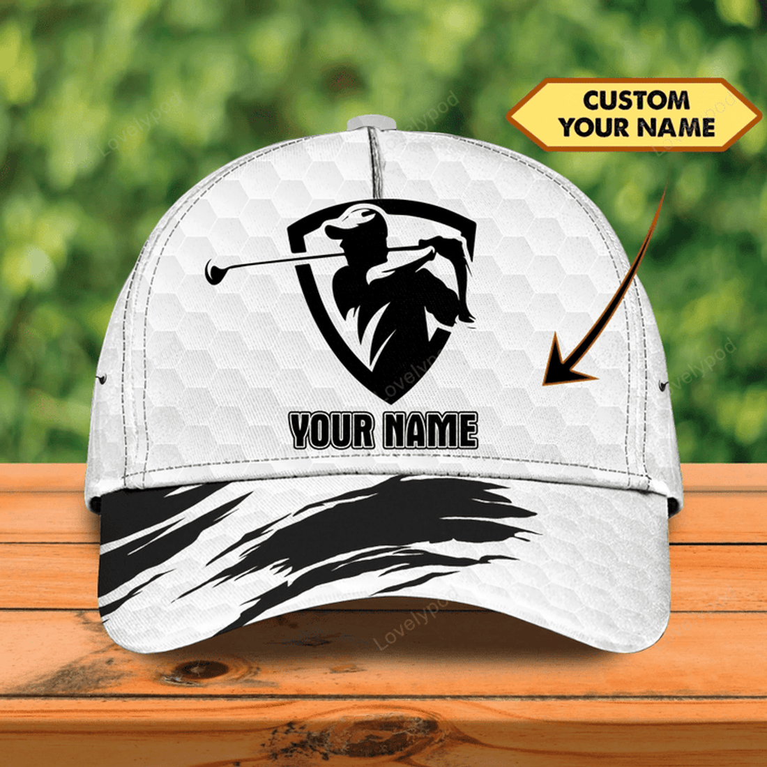 FUNSTUFFPRIT Nice Short I Love Golf 3D Classic Cap, Golf Lover Gifts, Best Gift For Golf Lover, Golf Cap Hat