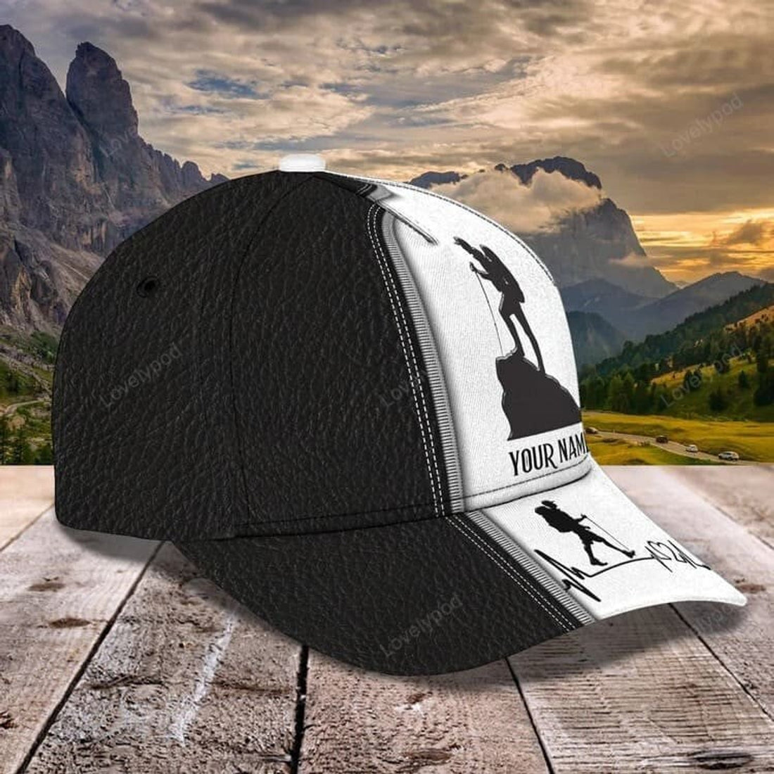 FUNSTUFFPRINT Personalized Hiking 3D Cap for Boy, Forest Pattern Hiking Hat for Boyfriend Birthday