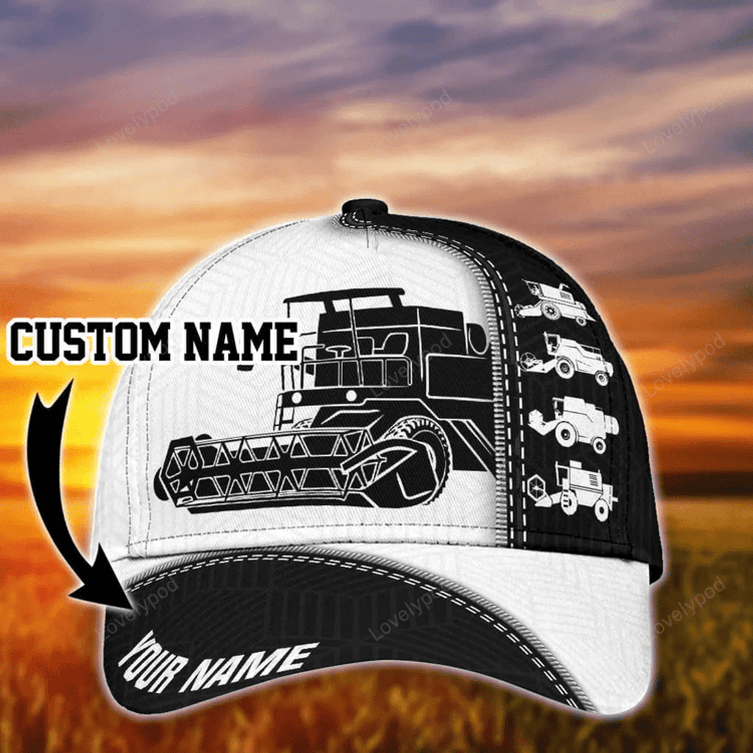 FUNSTUFFPRINT Personalized Drilling Car Machine Hat, Drilling Car Hat for Drilling Workers