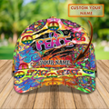 FUNSTUFFPRINT Hippie Car Personalized Hippie Cap 3D Classic Cap for Hippie Lovers for Girls