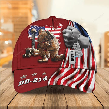 FUNSTUFFPRIT Custom 3D Baseball Cap Hat For Veteran, Dd 214 Cap Hat, Us American Veteran Classic Cap Hat