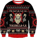 FUNSTUFFPRINT Ugly Christmas Sweaters for Women, Old Vikings Mens Sweater Winter Holiday Crew Neck Shirt, Unisex Ugly Christmas Sweater Ugly Sweater
