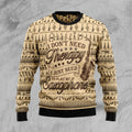 FUNSTUFFPRINT Saxophone Lover Ugly Christmas Sweater For Women & Men, Adult Ugly Sweater