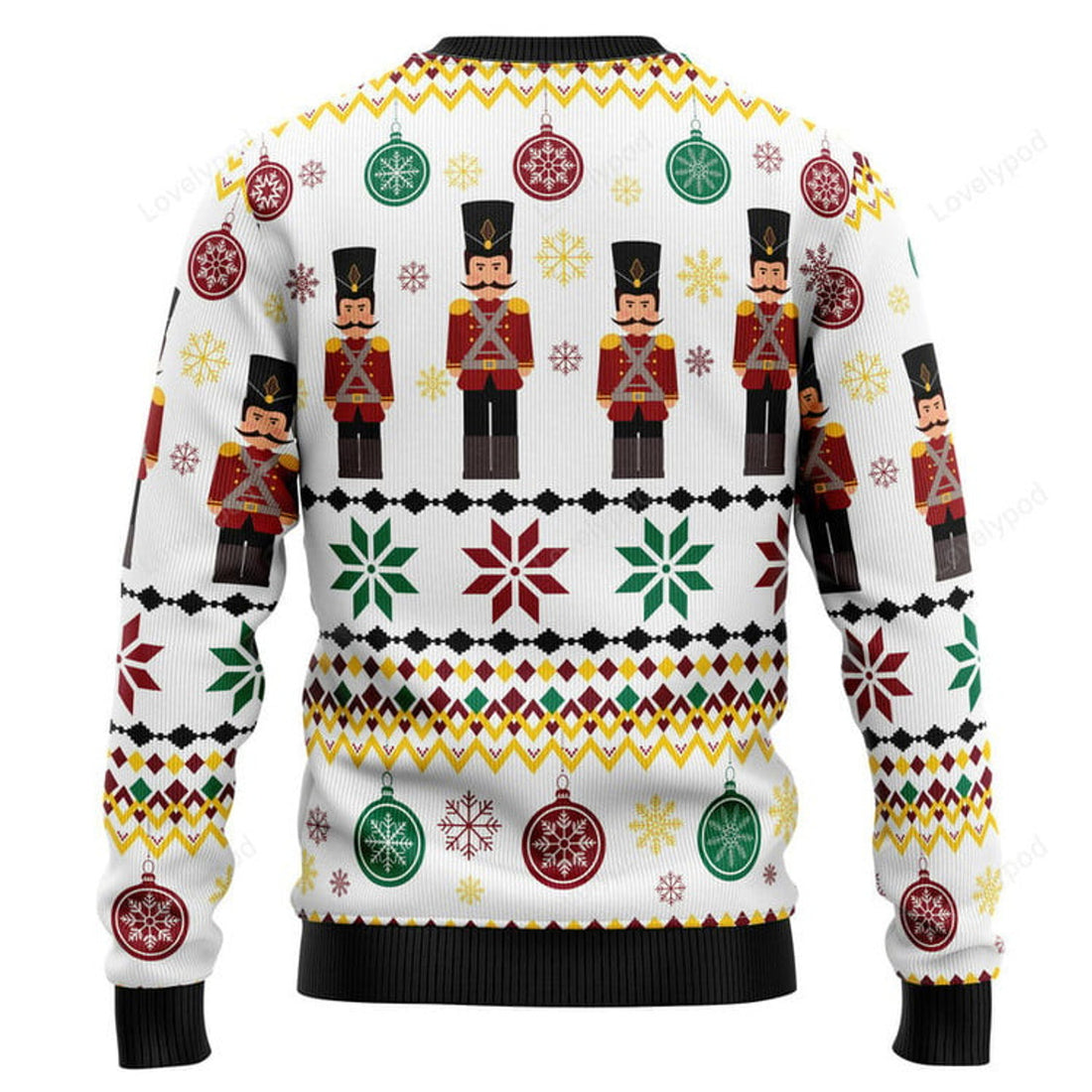 FUNSTUFFPRINT Nutcracker Group Ugly Christmas Sweater for men and women Ugly Sweater
