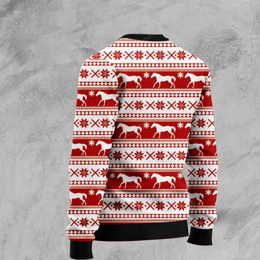 FUNSTUFFPRINT Amazing Horse Ugly Christmas Sweater for men and women Ugly Sweater
