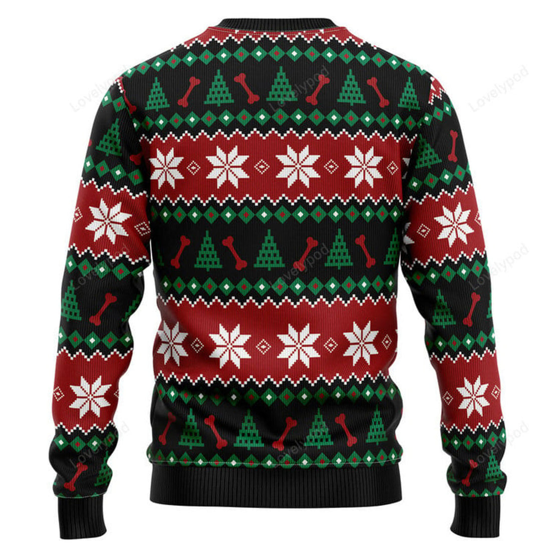 FUNSTUFFPRINT Pug Cute Ugly Christmas Sweater for men and women Ugly Sweater