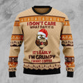 FUNSTUFFPRINT Grumpy Owl Ugly Christmas Sweater For Men & Women Ugly Sweater