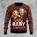 FUNSTUFFPRINT Funny Giraffe Ugly Christmas Sweater For Men & Women Ugly Sweater