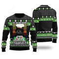 FUNSTUFFPRINT Cat Bakes Fucupcakes Funny Ugly Christmas Sweater Gift For Men & Women Adult Ugly Sweater