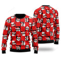 FUNSTUFFPRINT Santa Peeking Merry Christmas Ugly Christmas Sweater For Men & Women Adult - Christmas Gifts Ugly Sweater